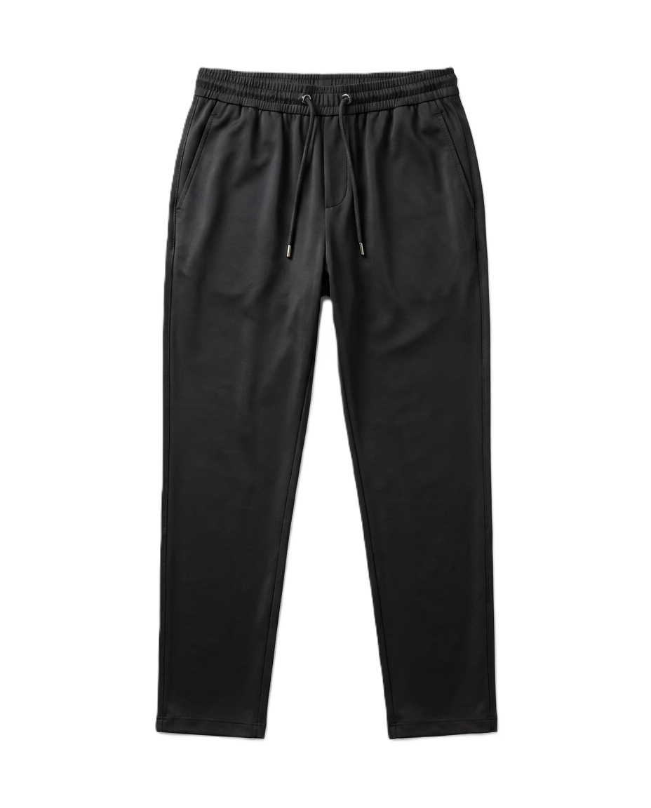 Brunello Cucinelli - Men's Black Track Pants with Drawstring Waist