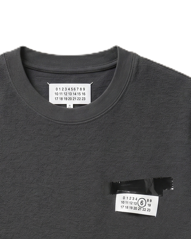 Maison Margiela - Black Stitch Detail T-Shirt