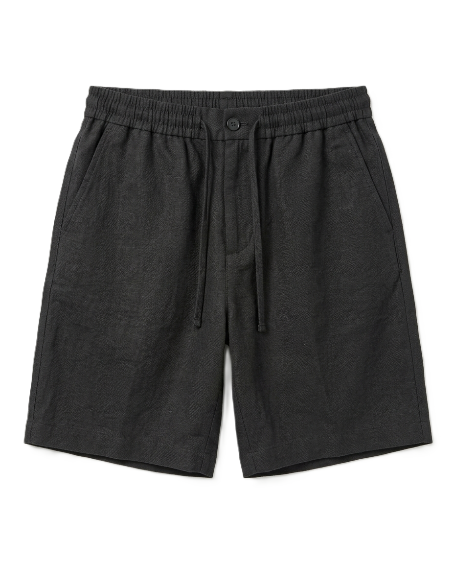 Zegna - Premium Black Linen Shorts