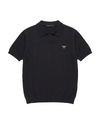 Prada - Black Knit Polo Shirt