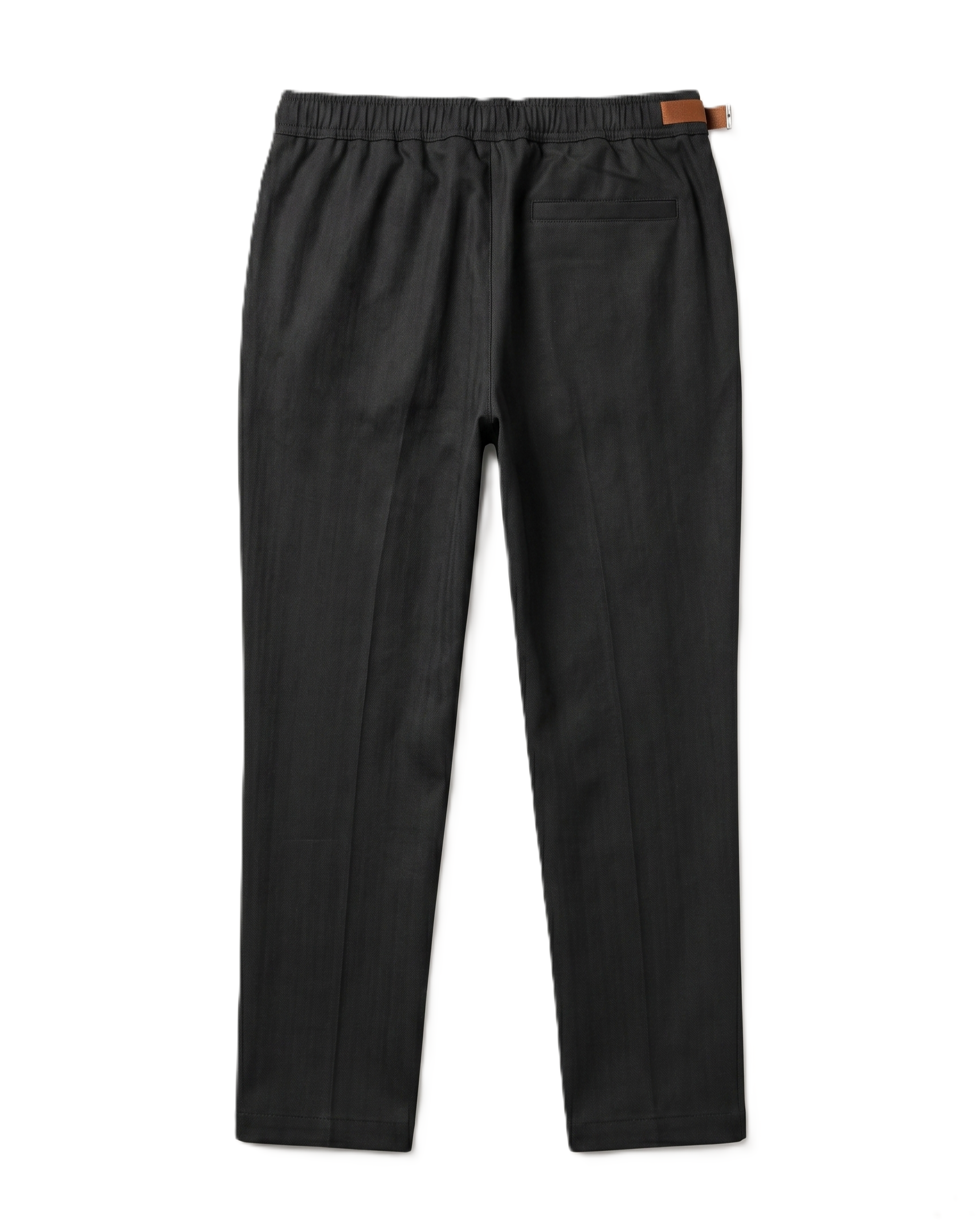 Zegna - Black Herringbone Trousers