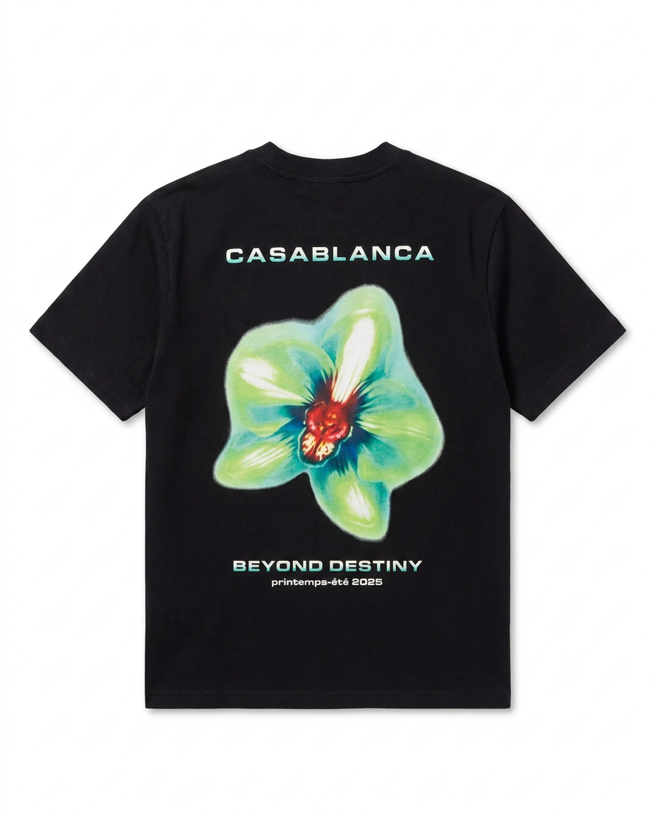 Casablanca - Black "2088 Beyond Destiny" T-Shirt