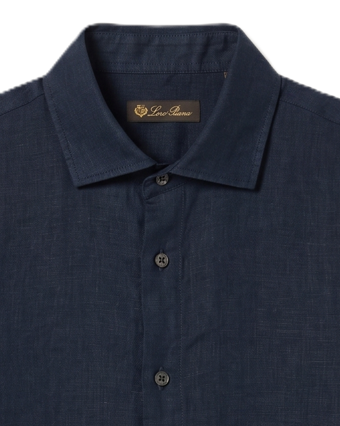 Loro Piana - Linen Shirt - Navy Blue