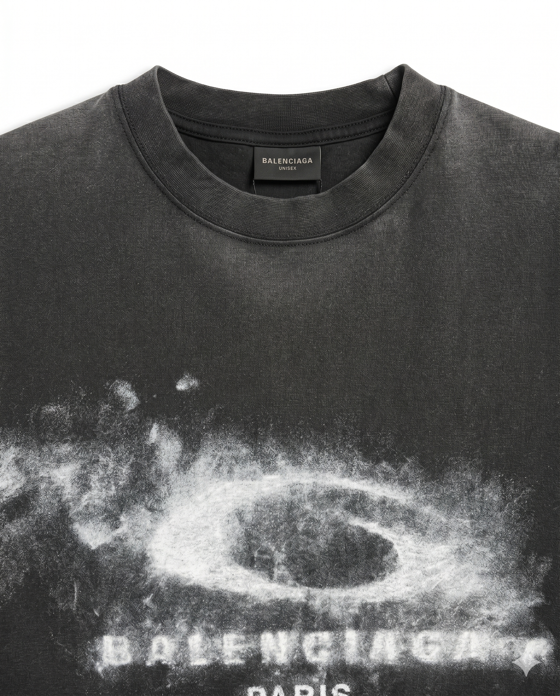Balenciaga - Oversized Vintage Wash T-Shirt - Faded Charcoal
