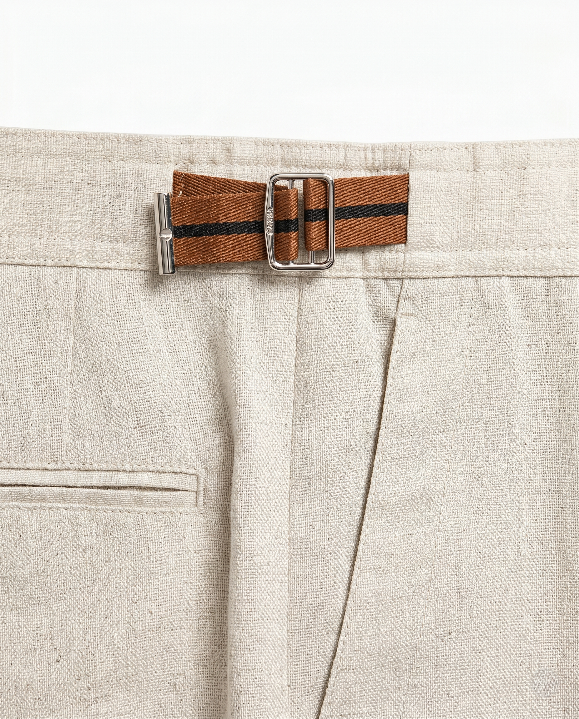 Zegna - Off-White Textured Linen