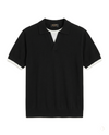 Berluti - Layered-Look Knitted V-Neck Polo, Black