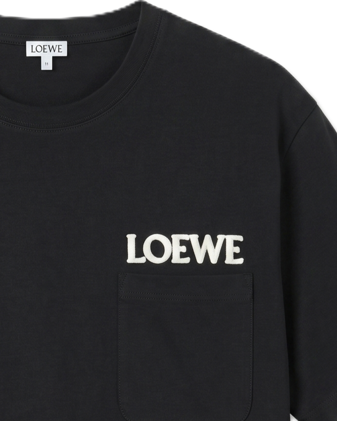 Loewe - Black Cotton Pocket T-Shirt