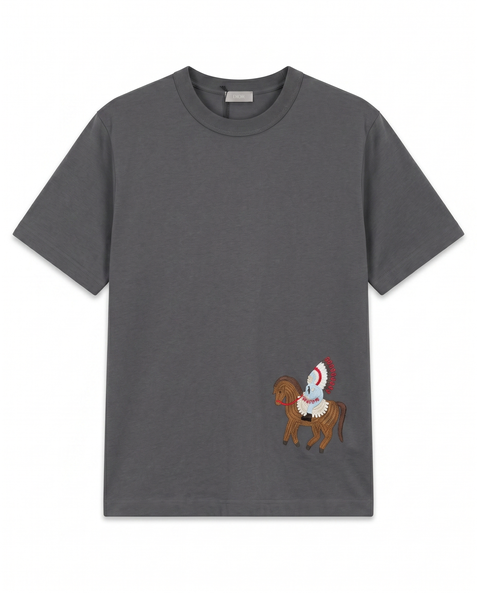 Christian Dior - Couture Logo T-Shirt - Grey