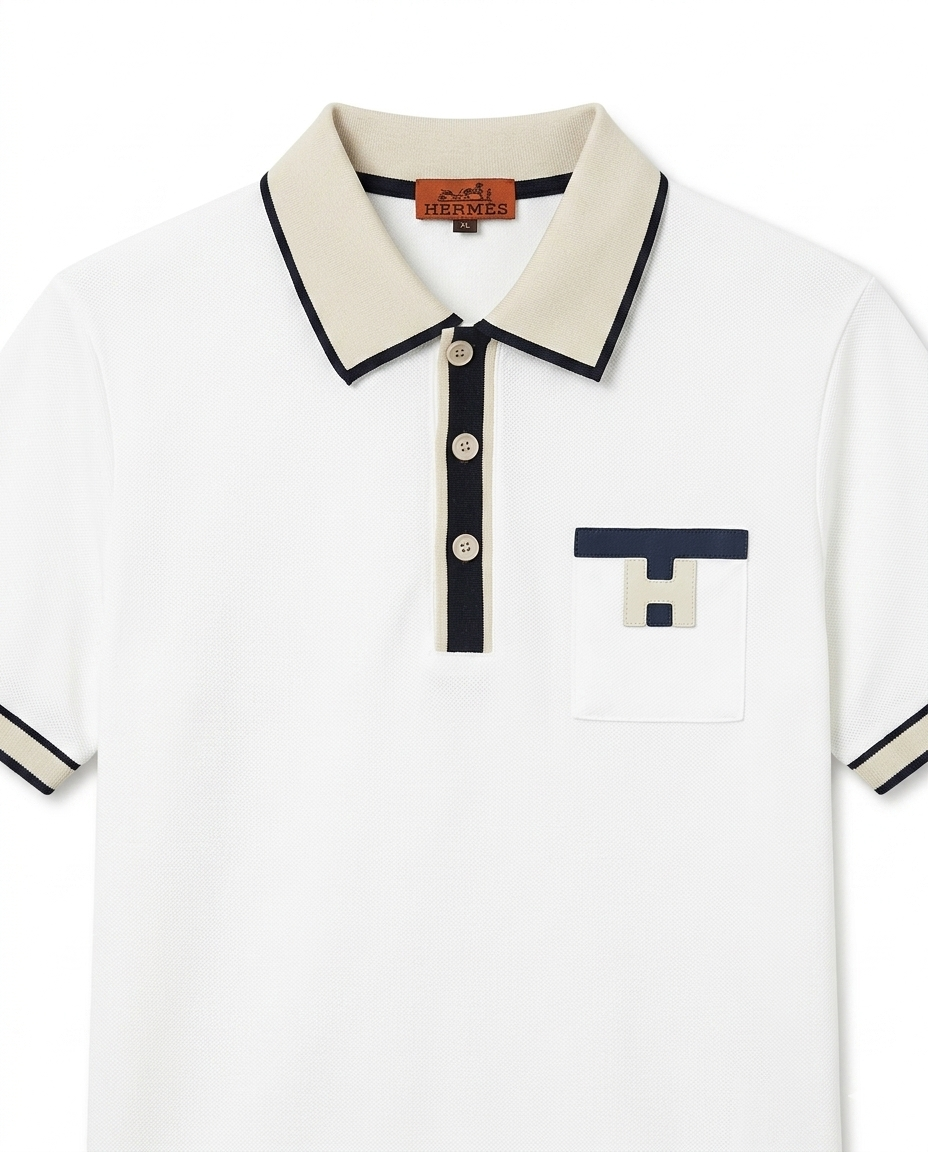 Herm?s - White Polo Shirt