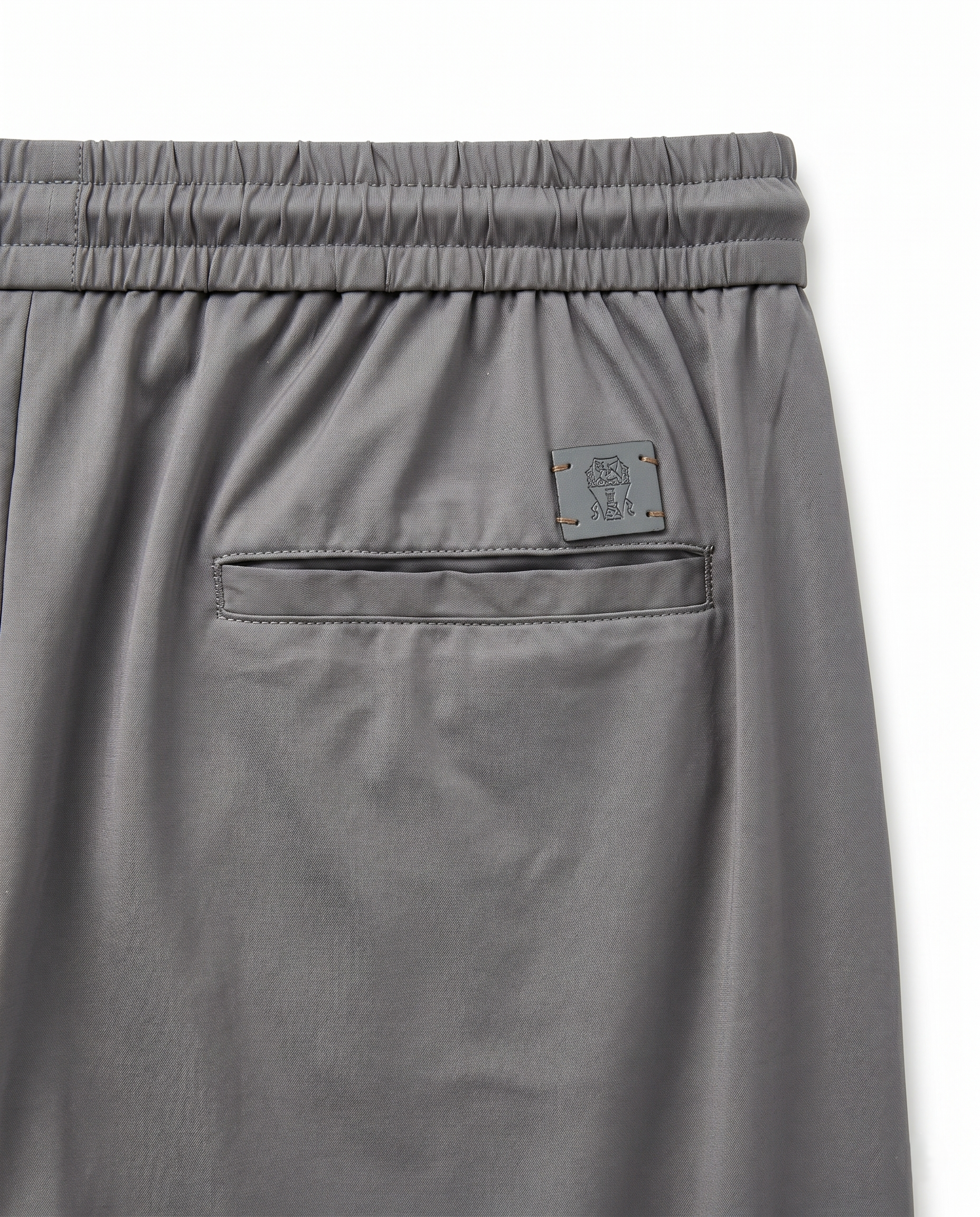 Brunello Cucinelli - Crest-Patch Drawstring Trousers - Grey