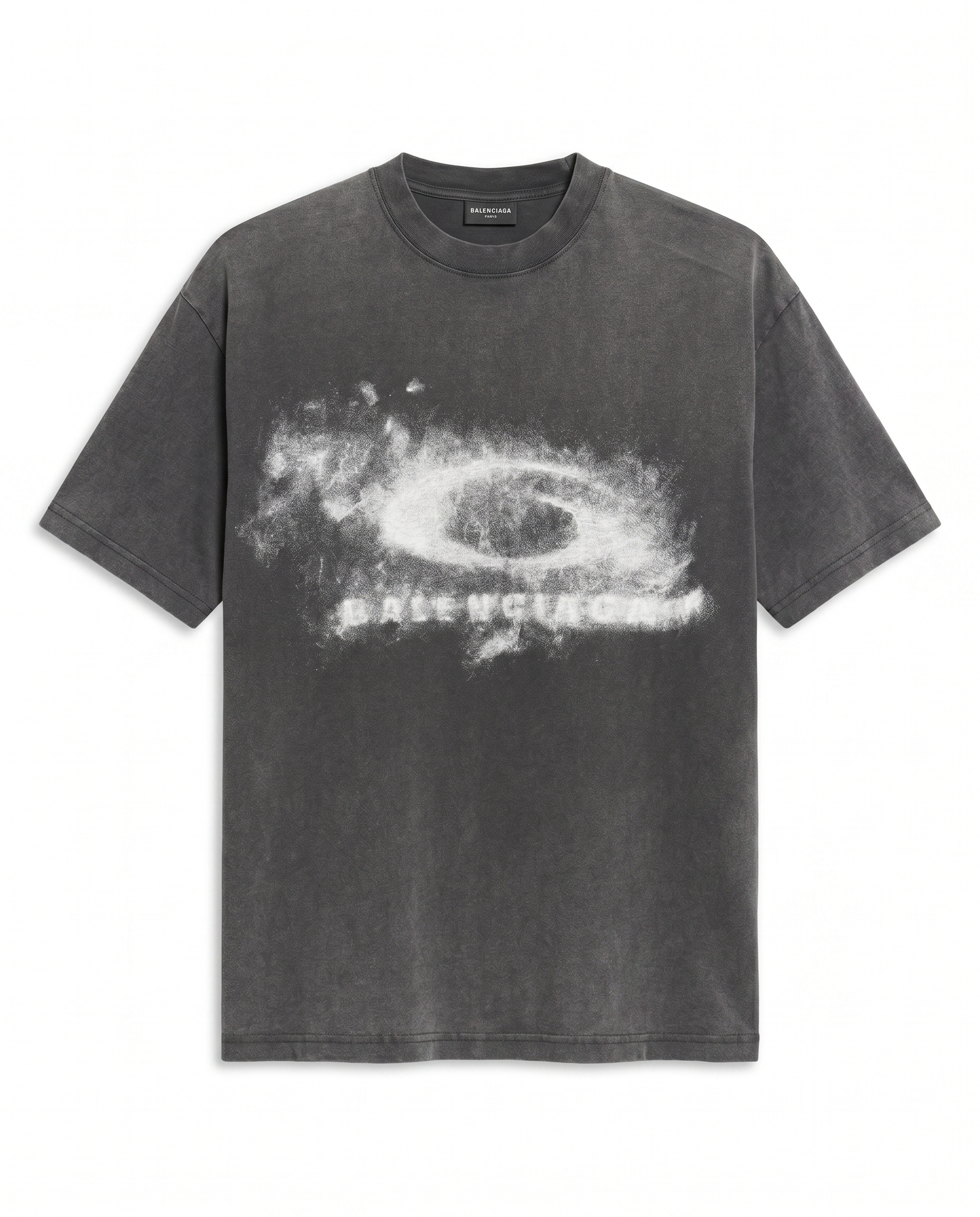 Balenciaga - Oversized Vintage Wash T-Shirt - Faded Charcoal