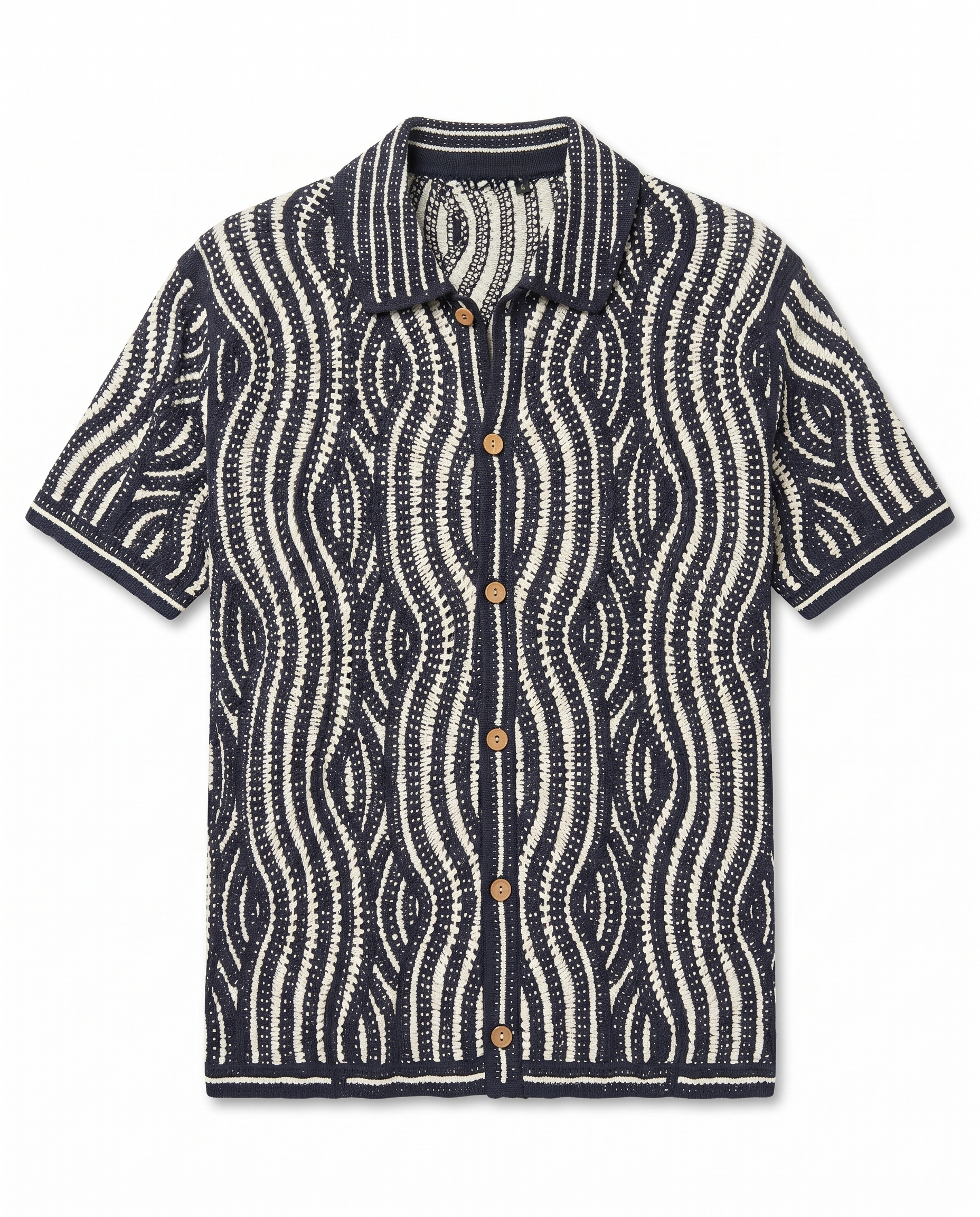 Bzze - Knit Black Stripes Shirt