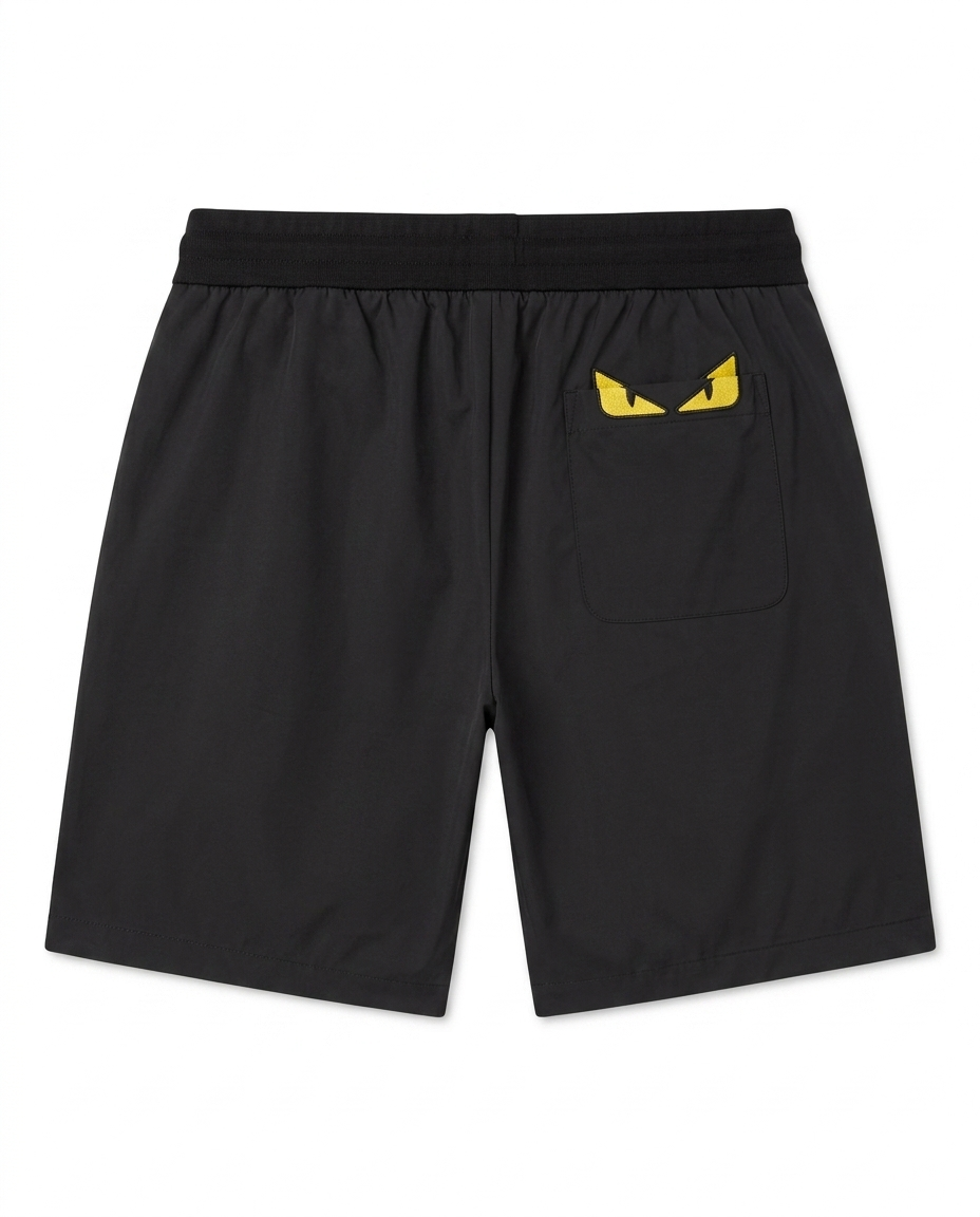 Eyes Black Swim Shorts - Fendi