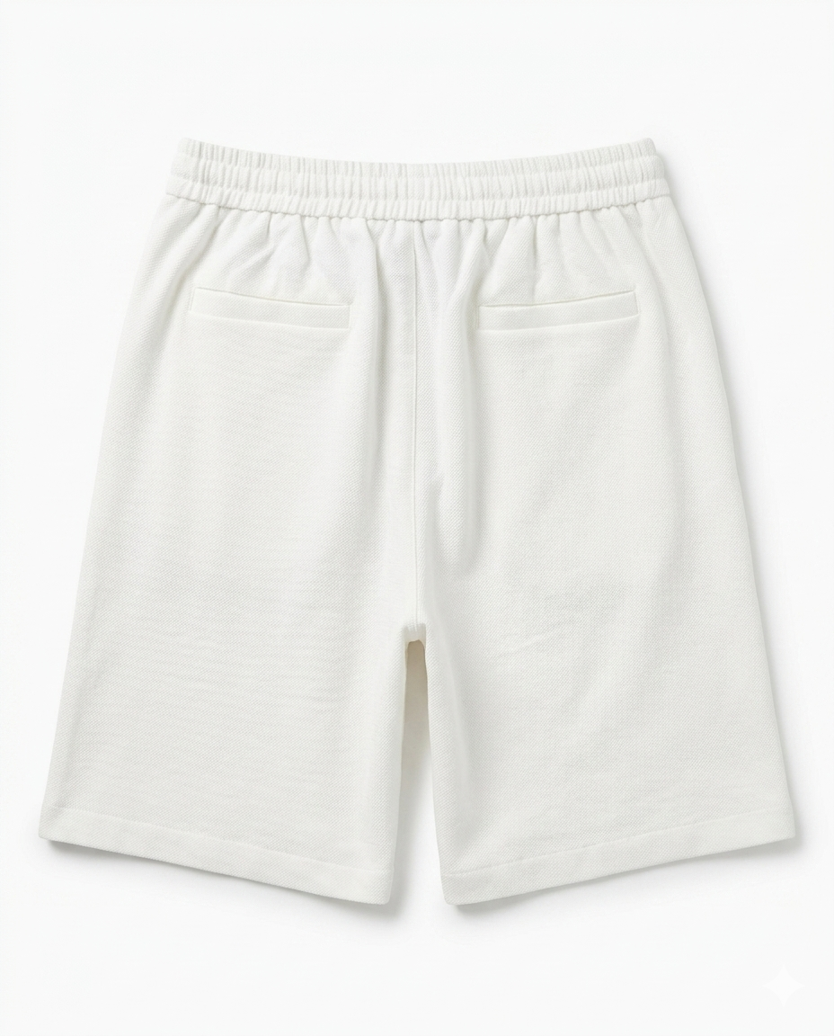 Premium White Linen Shorts -Zegna