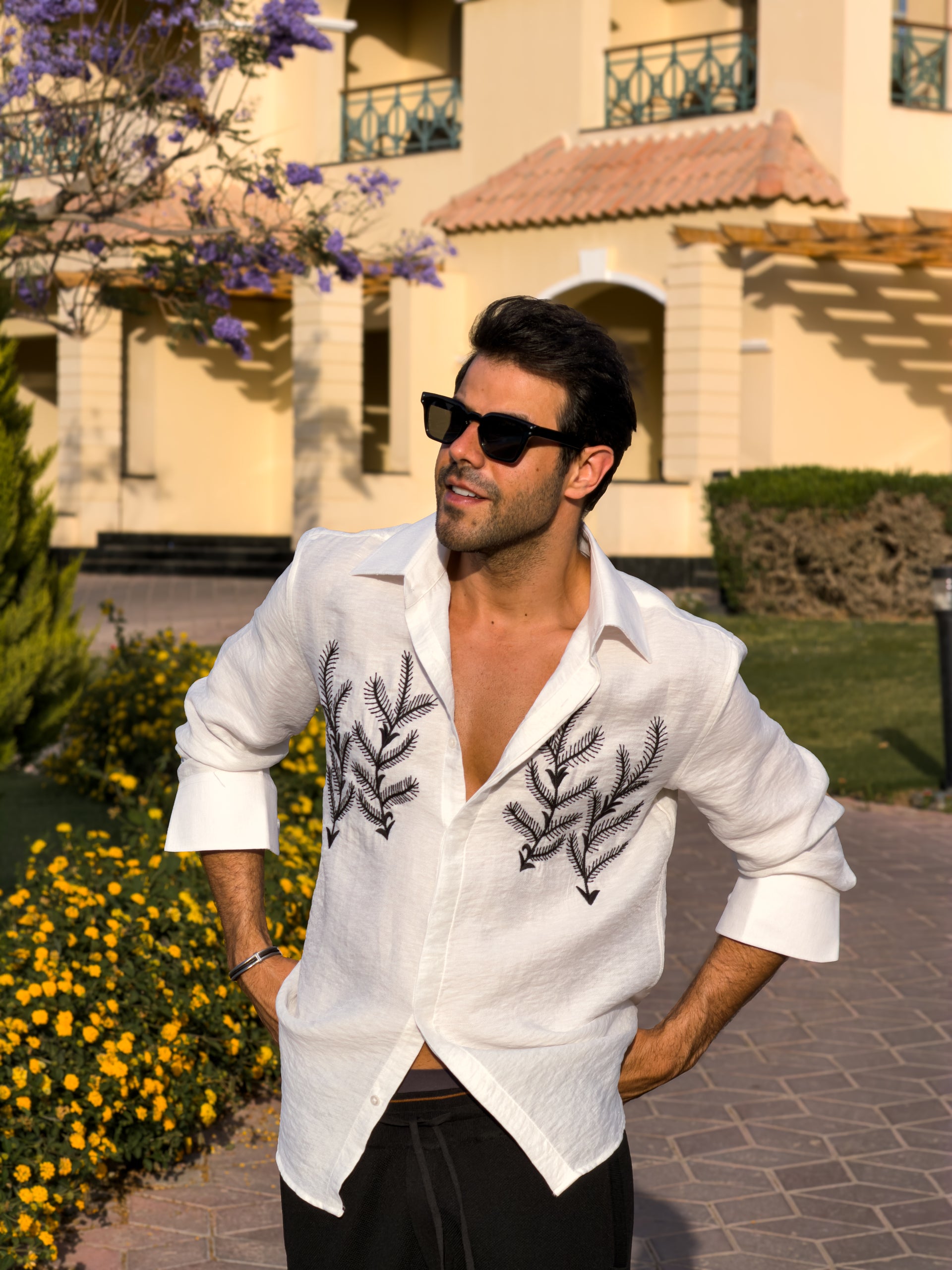 Bzze - White Long-Sleeve Shirt