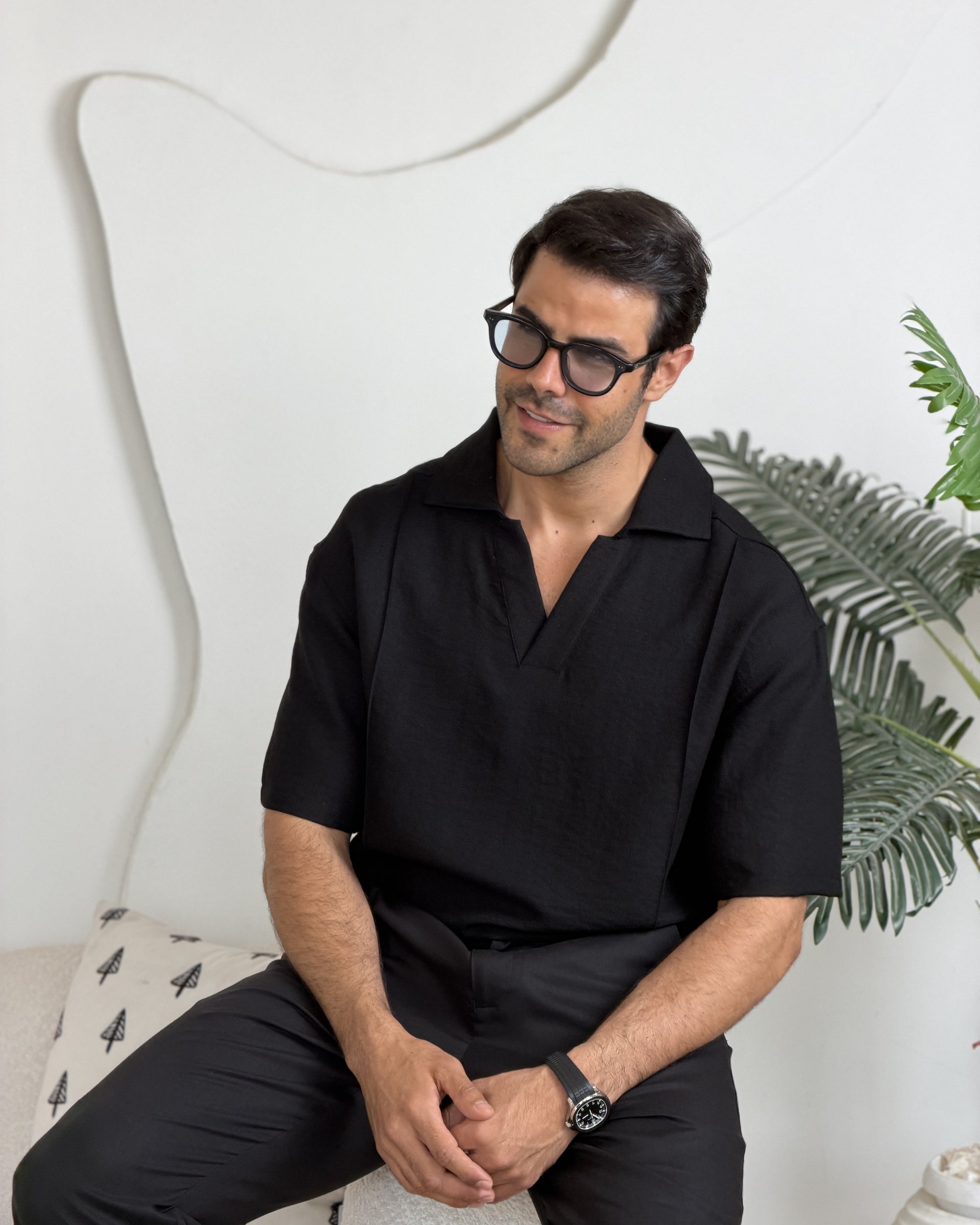 Zegna - Premium Black Linen Shirt