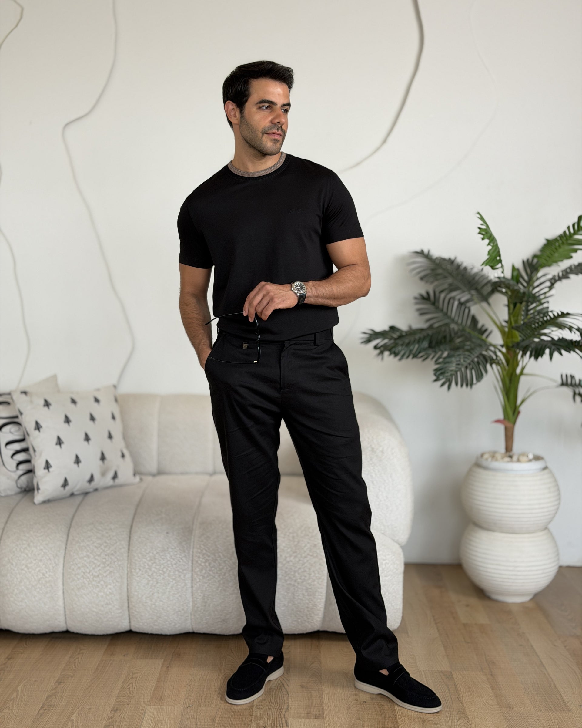 Atelier Difalco - Tailored Trousers - Black