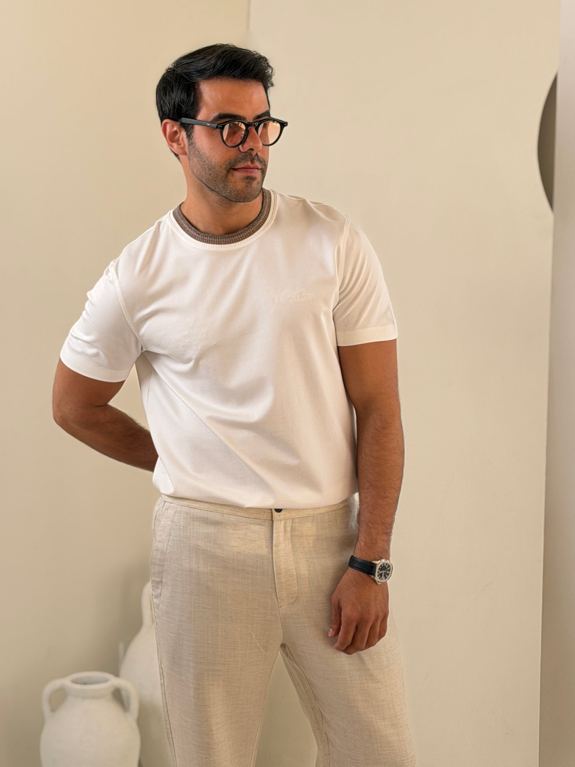 Loro Piana - Off-White Fine T-Shirt
