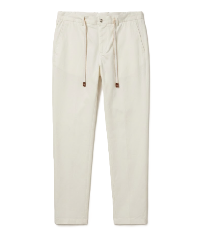 Loro Piana - Drawstring Trousers - White