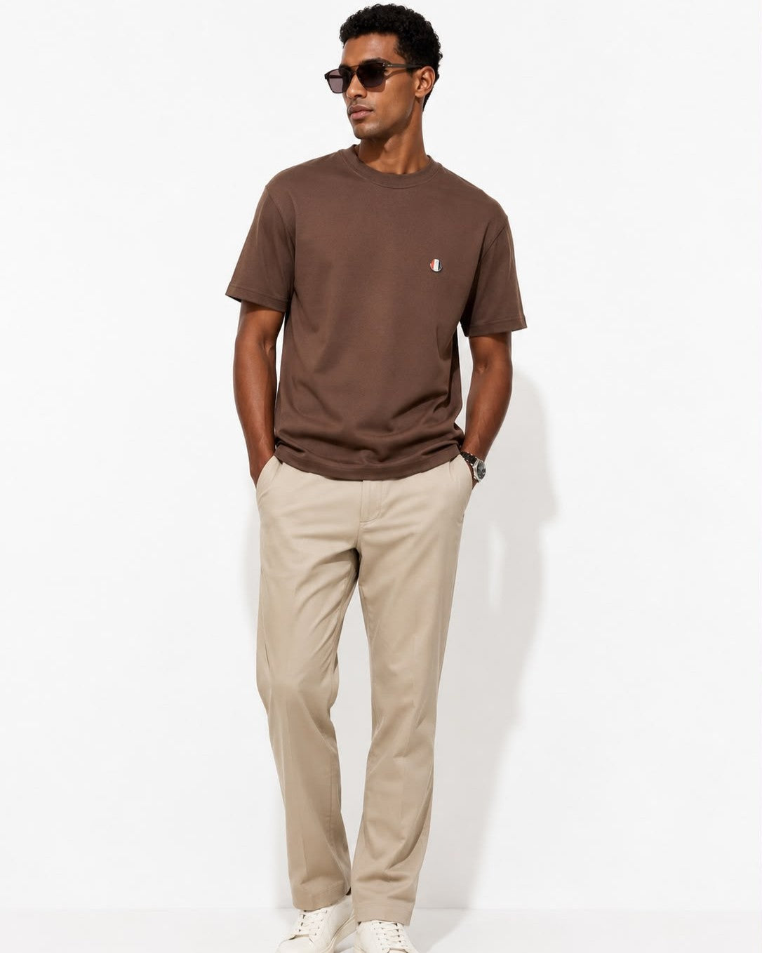 Moncler - Cotton T-Shirt - Brown