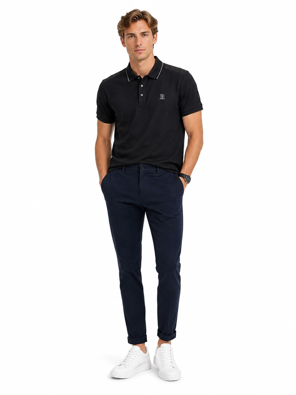 Brunello Cucinelli - Polo T-Shirt - Black