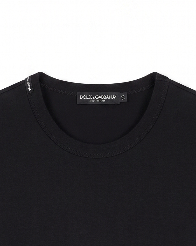 Dolce & Gabbana - Cotton Crewneck T-shirt - Black