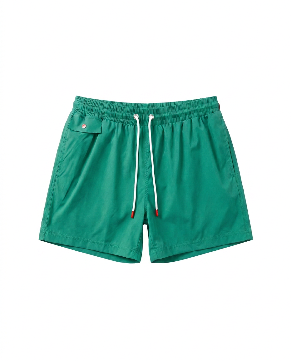 Green Swim Shorts - Kiton