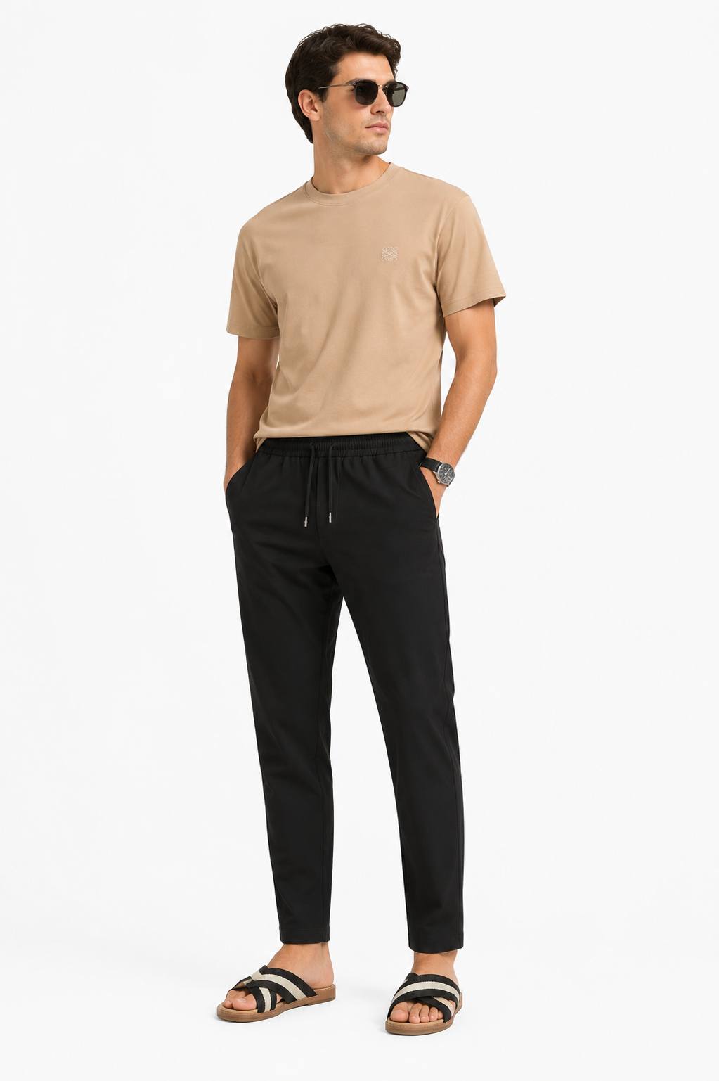 Loewe -  Embroidered T-Shirt - Beige