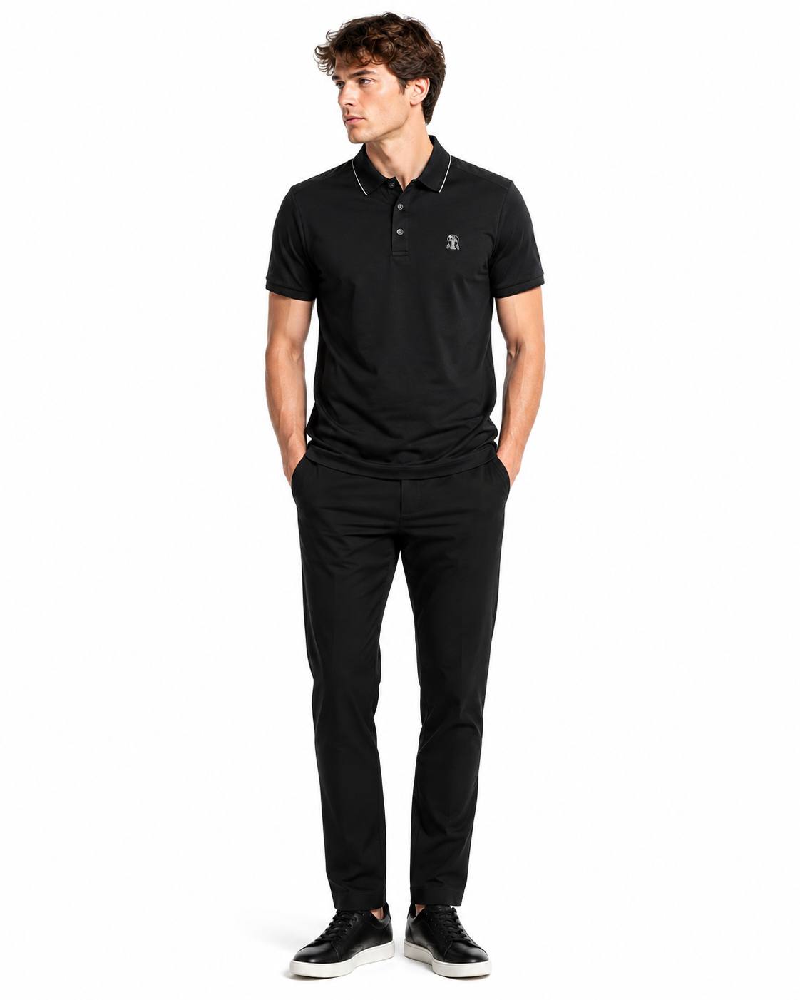 Brunello Cucinelli - Polo T-Shirt - Black