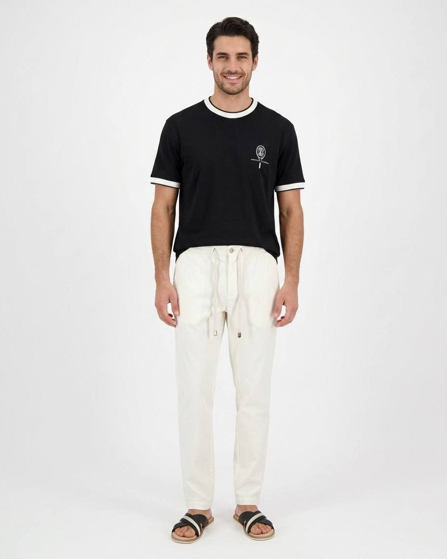Brunello Cucinelli - Ringer T-Shirt - Black