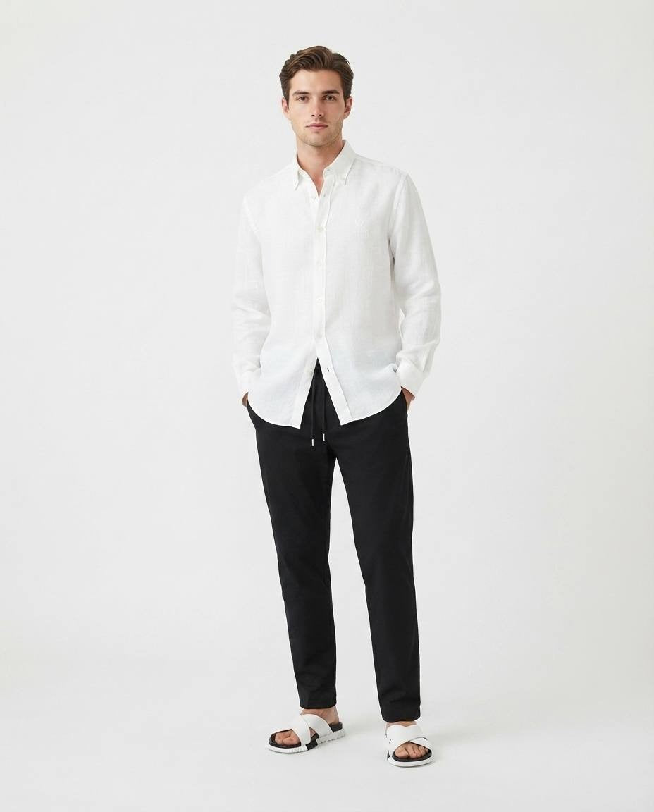 Loro Piana - Classic Long-Sleeve Shirt - White